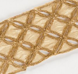 Šantungová stuha větší geometrický vzor