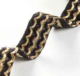 Šantungová stuha geometrický vzor