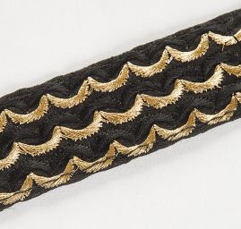 Šantungová stuha geometrický vzor