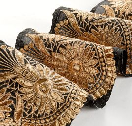 Šantungová stuha velký oblouk zlatý II.jakost