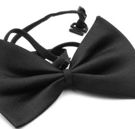 Motýlek černý 55x110 mm