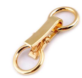 Ozdobné zapínání karabina kruh 21x60mm zlatá