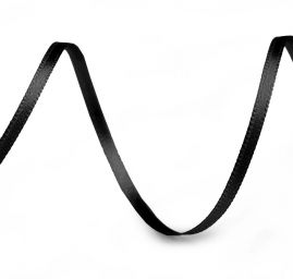 Atlasová stuha šíře 3mm černá