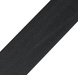 Šikmý proužek saténový zažehlený 2cm černý