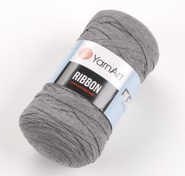 Stužková pletací příze YarnArt Ribbon světle šedá