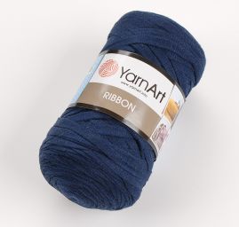 Stužková pletací příze YarnArt Ribbon tmavě modrá