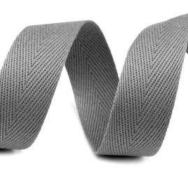 Keprovka - tkaloun šíře 20mm šedá