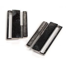 Spona opasková kov obdelník průvlak 50 mm nikl antik