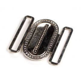 Spona opasková kov ovál průvlak 40 mm nikl