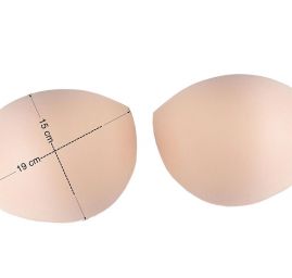 Košíčky do plavek pus-up efekt vel. 42 tělová