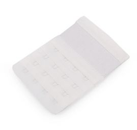 Prodloužení k podprsence šíře 70mm 4 řady/4 očka na gumě bílá