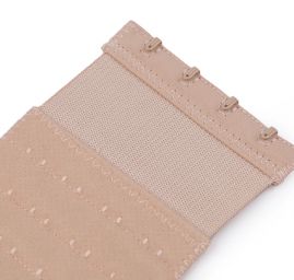 Prodloužení k podprsence šíře 70mm 4 řady/4 očka na gumě tělová