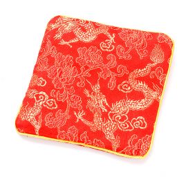 Elegantní brokátová taštička červená draci