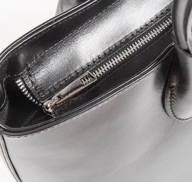 Kožená kabelka dámska čierna