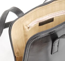 Kožená kabelka dámska čierna malá