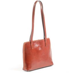 Kožená kabelka dámska hnedá malá