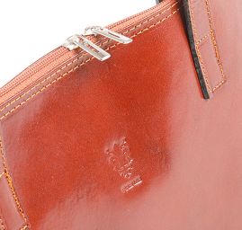 Kožená kabelka dámska hnedá malá