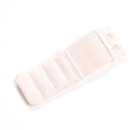Prodloužení k podprsence šíře 30mm 3 řady/2 očka pudrová na gumě