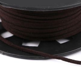 Řemínek, pásek imitující kůži tm. hnědý