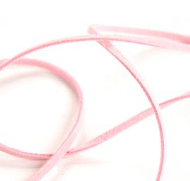 Řemínek, pásek imitující kůži pastel růžová