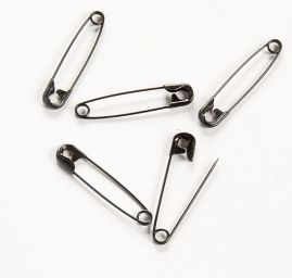 Spínací špendlík 40mm černý