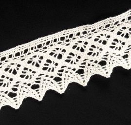Krajka hrubá vzor obloučky