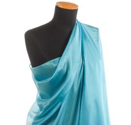 Hedvábný šál jednobarevný modrý