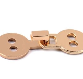 Ozdobné zapínání kovové hladké zlaté