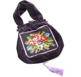 Originální taška design Marlen gobelín tm.fialová