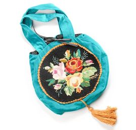 Originální taška design Marlen výšivka tyrkysová 