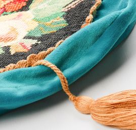 Originální taška design Marlen výšivka tyrkysová