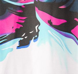 Efektní šála abstraktní květy pastel růžová