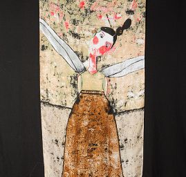 Velký šál viskoza mat postava zelená