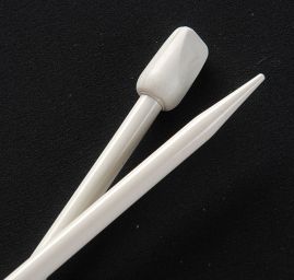 Pletací jehlice rovné kovové HOBI vel. 7