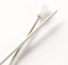 Pletací jehlice rovné kovové HOBI vel. 3,5