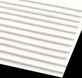 Dekorativní plsť filc tloušťka 2-3 mm bílá