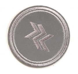 Nažehlovačka/samolepka kruh reflexní šedá