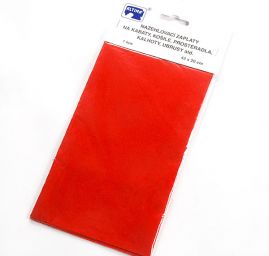 Záplata zažehlovací textilní rozměr 43×20 cm červená