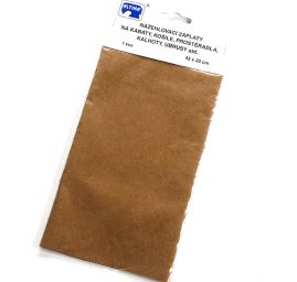 Záplata zažehlovací textilní rozměr 43×20 cm sv.hnědá
