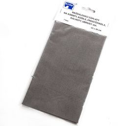 Záplata zažehlovací textilní rozměr 43×20 cm střední šedá