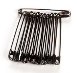 Spínací špendlík 5 cm černý