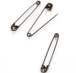 Spínací špendlík 5 cm černý