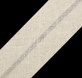Šikmý proužek bavlna zažehlený 30mm režný