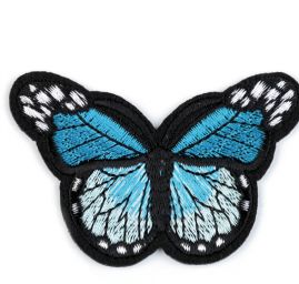 Nažehlovačka motýl modrá tyrkysová