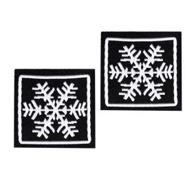 Nažehlovačka sněhová vločka černá