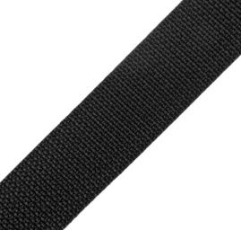 Popruh nylon 2,5cm černý