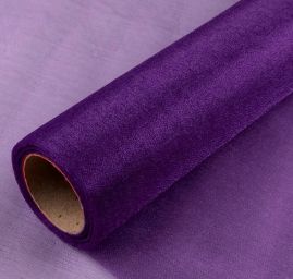 Organza dekorační pás 36 cm fialová purpura