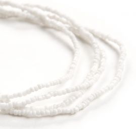 Korálkový náramek/náhrdelník rokajl bílý