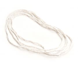 Korálkový náramek/náhrdelník rokajl bílý