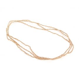 Korálkový náramek/náhrdelník rokajl starozlatý